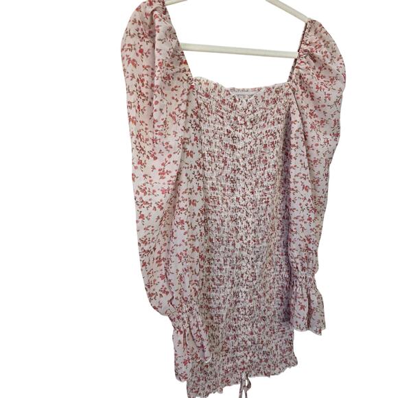 PRINCESS POLLY Allover-Smocking Long Sleeve Dress - Picture 3 of 7